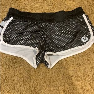 woman hurley workout shorts